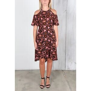 ALC A.L.C. SILK COLD SHOULDER EMILE DRESS